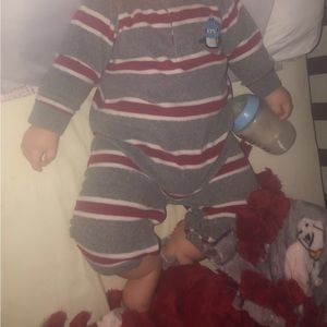 Baby boy pjs buttons